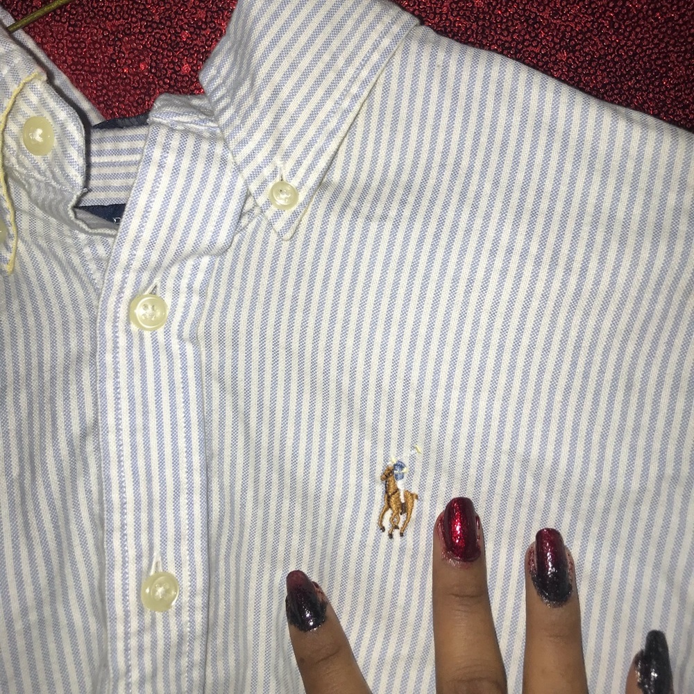 Long-Sleeve Multi-Striped Oxford Shirt